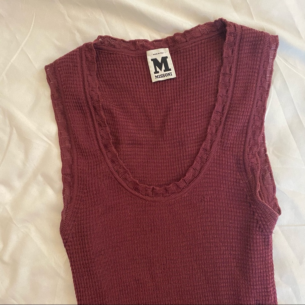 Maroon Missoni Tank Top❤️